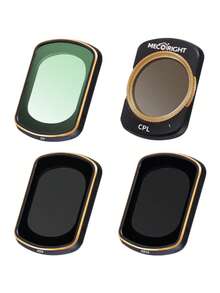MECORIGHT Filtros adecuados para Osmo Pocket 1/2/3 Gimbal: Filtro UV, Filtro polarizador CPL, Filtro degradado GND, Filtro de densidad neutra ND8/64/1000, Filtro antirradiación para fotografía nocturna, Filtro de densidad neutra de polarización 2 en 1 - Filtros de la serie cardán DJI OSMO - Ver 25
