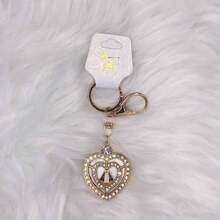 Advanced Metal Keychain Delicate With Rhinestone Maria/Random Model - Oro 04# - Ver 1