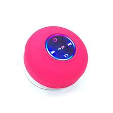 1 Piece Wireless Waterproof Bathroom Speaker, Waterproof Case, RGB Lighting Rainbow Atmosphere Light, High-Quality Sound, Microphone, Can Answer Calls, Long Battery Life, Rhythm Response, Large Suction Cup For Wall Mounting, Dual Function As A Mobile Phone Holder, Compact And Portable, Skin-Friendly Texture - Multicolor - View 14