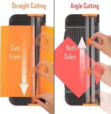 A4 Paper Cutter 12 Inch Titanium Paper Trimmer Scrapbooking Tool With Automatic Security And Side Ruler For Craft Paper, Coupon, Label And Cardstock - Black - View 5