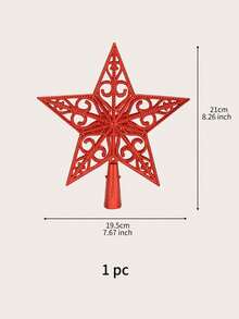 kumozawa 1 قطعة نجمة خماسية رأس شجرة عيد الميلاد، ديكور عيد الميلاد ورأس السنة نجمة خماسية، رأس شجرة عيد الميلاد، ديكور شجرة عيد الميلاد، زينة عيد الميلاد، ديكور منزلي داخلي لعيد الميلاد، ديكور عيد الميلاد الرجعي، ديكور عيد الميلاد كبير، ديكور عطلة، اكسسوار حفلة، نجمة زخرفية، ديكور أنيق، ديكور بلاستيكي، ديكور خفيف الوزن، نجمة عطلة