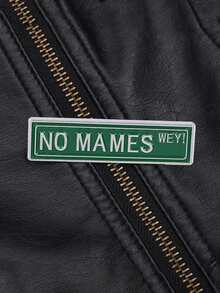 1 件 No Mames Wey 珐琅别针，墨西哥西班牙语引文趣味，拉丁风格徽章，适合男士，帽子夹克装饰，西班牙裔传统礼物 - 綠色 - 查看 4