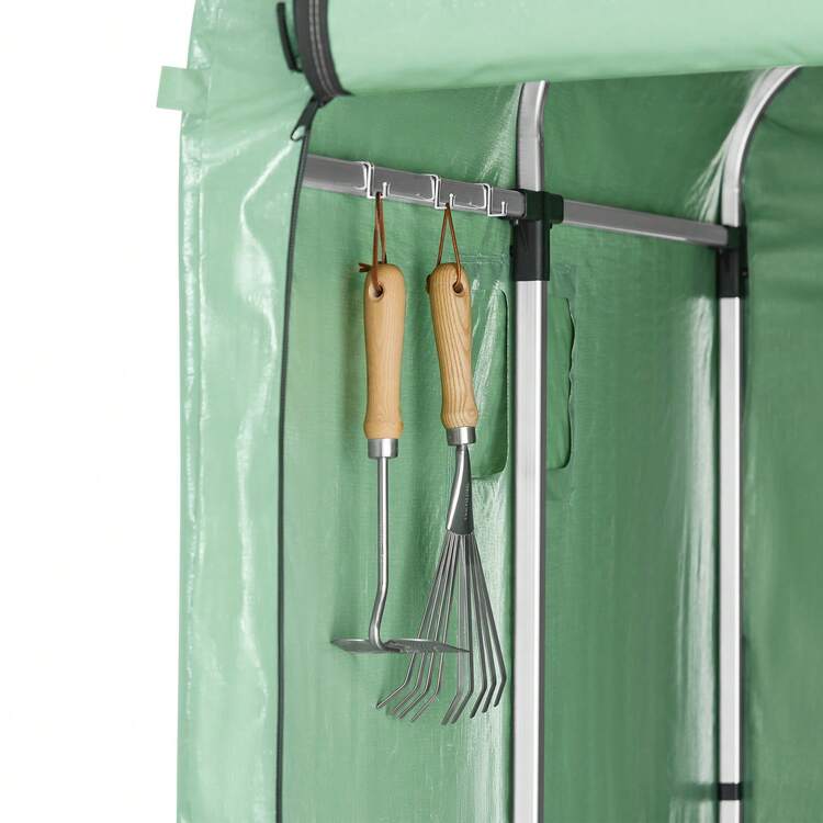 SoBuy Foil Tool Shed Aluminum Silver - Green - View 8