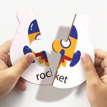 [瓢虫游戏] 教育瓢虫字母配对游戏 | 单词配对活动卡和认知学习棋盘游戏 - 开发儿童脑力和早期学习能力，节日礼物 - 彩色 - 查看 7