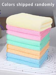20/10/5/1pc/Set Kitchen Cleaning Cloth, Solid Color Scrub Cloth Multi-Purpose Cleaning Cloth Car Cleaning Wipe Cloth (Random Color) Multi-Color Soft Quick-Drying Absorbent Sponge Cloth Set