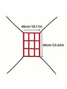 1pc 9 Hole Baseball Practice Net, Anti-Slip Strike Zone Training Net For Pitching Batting Fielding, Portable Backstop Net For Indoor Outdoor Youth Adults - Multicolor - View 7