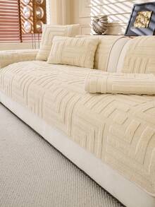 1 Stück Sofakissenbezug für alle Jahreszeiten, moderner minimalistischer rutschfester Sofasitzpolster, staubdicht und waschbar, weich und farbbeständig, tierfreundlicher Schutzbezug, anpassbar für Ecksofas, Schlafzimmer, Büro, Wohnzimmer