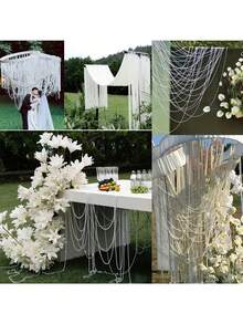 196.85 英寸/4/5/6/8/10 毫米 时尚珠宝及工艺品材料，仿白珍珠串珠花环，装饰珍珠，优雅白珍珠串珠线轴，珍珠串珠卷，珍珠花环，适用于婚礼、派对、生日、珠宝配饰、婚礼/生日派对装饰、DIY 手工艺品、蛋糕装饰、蛋糕顶饰、蛋糕装饰工具 - 彩色 - 查看 4