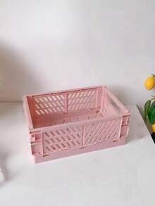 1 Stück faltbarer Desktop-Aufbewahrungskorb, Stiftehalter für Studenten, multifunktionale Aufbewahrungsbox für Kosmetik, süße, bunte Mini-Aufbewahrungsbox, geeignet für Schlafzimmer, Büro, Klassenzimmer, Badezimmer, Schreibtisch