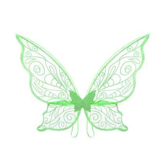 Foldable Fairy Elf Ears, Flower Headband, Wands & Butterfly Wings Props For Adult & Kids Party Cosplay
