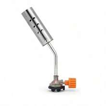 Large Caliber Stainless Steel Manual Ignition Spray Gun, Invertible Cartridge Type Torch Nozzle, High-Temperature Camping Gas Torch Accessory - Default - View 10