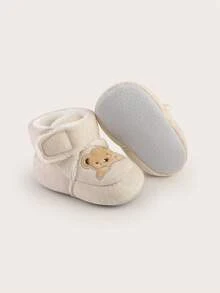 Spring And Autumn Infant Soft Soled Non Slip Shoes, Socks, Floor Socks, No Falling Heels, 0-1 Year Old Newborns, Infant Warm Step Shoes - Apricot - View 2