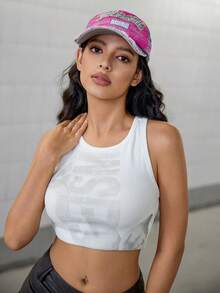 DareSee 1pc Letter Slogan Embroidery Print UV Protection Sports Baseball Cap, Casual Couple Hats, Fashionable For Everyday Commute, All Seasons Halloween Christmas Gifts