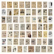 60PCS Creative Design Retro Newspaper Graffiti Stickers Skateboard Laptop Phone Case Water Cup Guitar Luggage Cool Cartoon Decals Decor Wall Decor Room Decor Wall Stickers Wall Sticker Home Decor