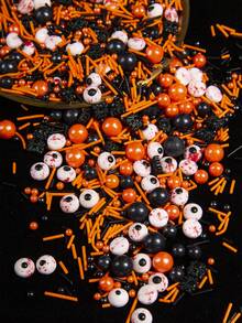 85g/3oz Halloween Cake Decoration Edible Sugar Sprinkles,Halloween Sprinkles For Cupcake Biscuits Desserts Party Halloween-Themed Parties Bake Decoration