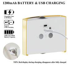 Wiederaufladbare LED Bewegungssensor Nachtlicht, Induktionslampe, LED Wandleuchte - Auto Ein/Aus, Batteriebetrieben (1200mAh) für Schlafzimmer, Flur, Treppe - Modernes minimalistisches Design, zeitgenössischer Stil, RGB Nachtlicht für Schlafzimmer, Treppenbeleuchtung, minimalistisches Licht, energieeffiziente Beleuchtung