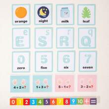 Early Childhood Mathematics Teaching Aids Montessori Two-In-One Finger Operation Sand Painting Game Toy Math Wooden Toys