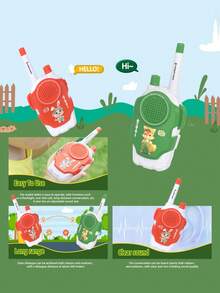 New Walkie Talkie 2pcs Kids Long Distance Electronic Toys Children Baby Radio Phone For Boys Girls Christmas Birthday Gift - Multicolor - View 7