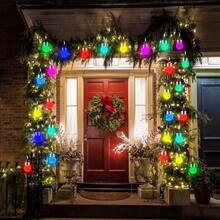 Outdoor Hanging Solar Lights (4/2 Pack) - Solar-Powered Cracked Glass Ball Lights, Waterproof Tree Hanging Decorative Lights With Hooks And Clips, Suitable For Gardens, Balconies, And Patios, Perfect Decorations For Halloween And Christmas