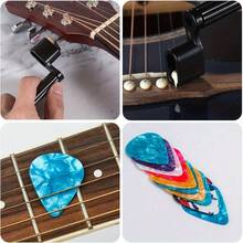 Shoze Guitar Maintenance Tools Kit – Guitar Repair & Cleaning Kit With String Winder, Cutter, Fret Files, Screwdriver – Guitar Tool Set For Acoustic, Electric, Bass Guitars For Beginners Musicians - 31 artículos - Ver 3