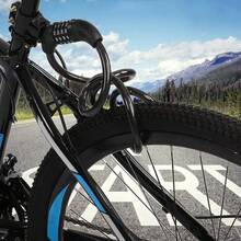 Candado De Proteccion Con Cable Reforzado Para Bicicleta De 5 Digitos - Negro - Ver 5