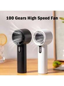Portable Handheld Fan, 100 Adjustable Speeds Mini USB Rechargeable Fan With Built-In Rechargeable Battery, High Airflow, Effective Cooling, Long Lasting, Suitable For Travel And Outdoor Use, Rechargeable Portable Fan