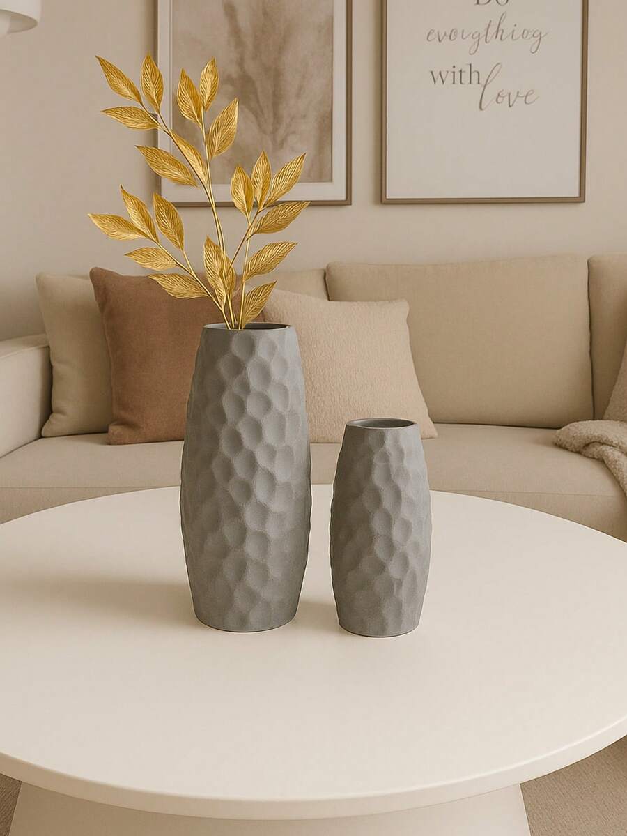 Alice Cachepot Vase - Tall, High-Quality Vase - Grey - View 1