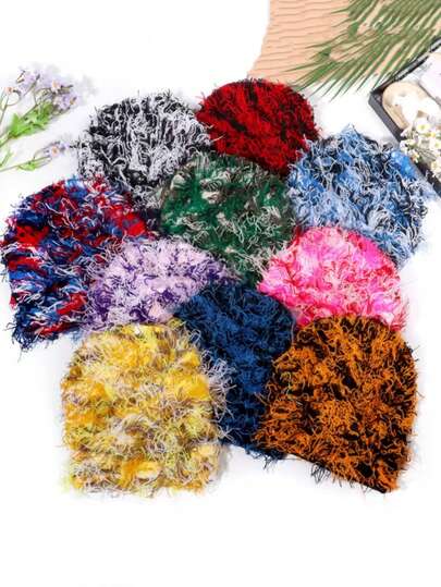 Men's Winter Warm Fashionable Camouflage Short Wool Hat, Street Hip-Hop Style, Suitable For Outdoor Activities Like Hiking, Skiing, Cycling And More