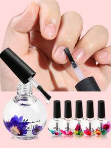 15ml 干花角质层油，角质层油 - 指甲角质层油，修复干燥受损的指甲和角质层，指甲油角质层保湿和强化指甲护理，指甲和角质层油，带有花果香味，可滋养、保湿、强化和光泽指甲和角质层 - 彩色 - 查看 2