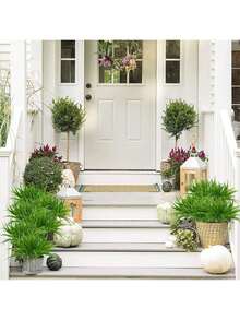1/3/5/80 pièces Plantes artificielles de 44 cm Herbe de printemps Vase Fausses plantes aquatiques pour décoration de table à manger verte, bureau et ferme, mariage, cuisine, maison. Arrangement floral de centre de mariage. Pour décorations de printemps et d'automne, vase de mariage pour la chambre, la salle à manger, la chambre à coucher, accessoires de fête d'anniversaire, décorations de jardin extérieur