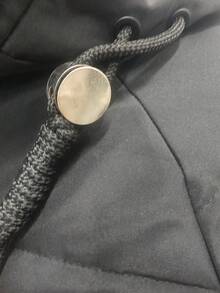 New Men's Thick Long Letter Zip-Up Loose Hooded Down Jacket