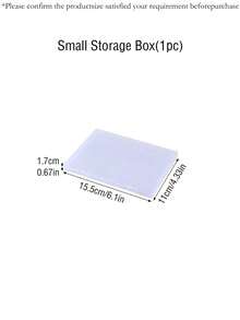 1件大容量美甲可穿戴指甲收纳盒透明指甲油展示相册防尘收纳盒美甲样品展示盒多尺寸加厚PP材质收纳盒