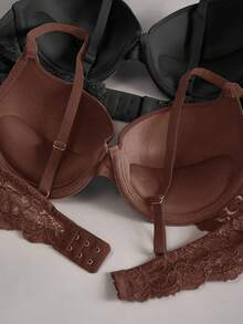 Bộ đồ lót nữ 2 món thoải mái - Áo ngực có đệm sang trọng với chi tiết ren tinh tế, nâng đỡ tốt, chất liệu mềm mại và thoáng khí mang lại sự thoải mái tối đa. - Nhiều màu - Xem 3