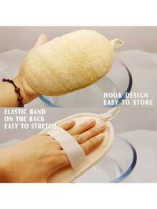 Bông tắm xơ mướp tự nhiên - Bông tắm tẩy tế bào chết dùng cho cơ thể và nhà bếp, phù hợp cho da nhạy cảm, bông tắm tái sử dụng, xơ mướp tự nhiên, sợi thực vật tự nhiên, không hóa chất (Sau khi nhận sản phẩm, vui lòng ngâm trong nước 2 phút để bông nở và mềm hơn) - Nhiều màu - Xem 9