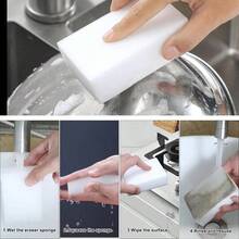 2X Density Magic Sponge Eraser, Multi - Functional Household Cleaning Kitchen Dish Sponge Furniture, Thick And Long Lasting Melamine Cleaning Sponges Bathroom, Floor, Wall Cleaner 10