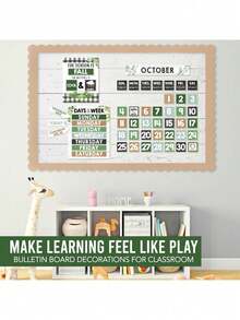 Classroom Calendar, 98 Pieces, Bulletin Board, Hadley Designs, Calendars & Planners, Calendar 2025, Calendar Creative Minimalist, Calendar>Teacher, Yearly Calendars, Calendario 2025-2026, Academic Calendar 2025-2026, Wall Calendar 2025, Numbers Calendar, - 農舍波西米亞綠化 - 查看 5
