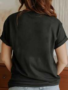 Gothic Witchy Coven, Tarot Halloween Groom Bachelor Matching T-Shirt - 黑色 - 查看 2