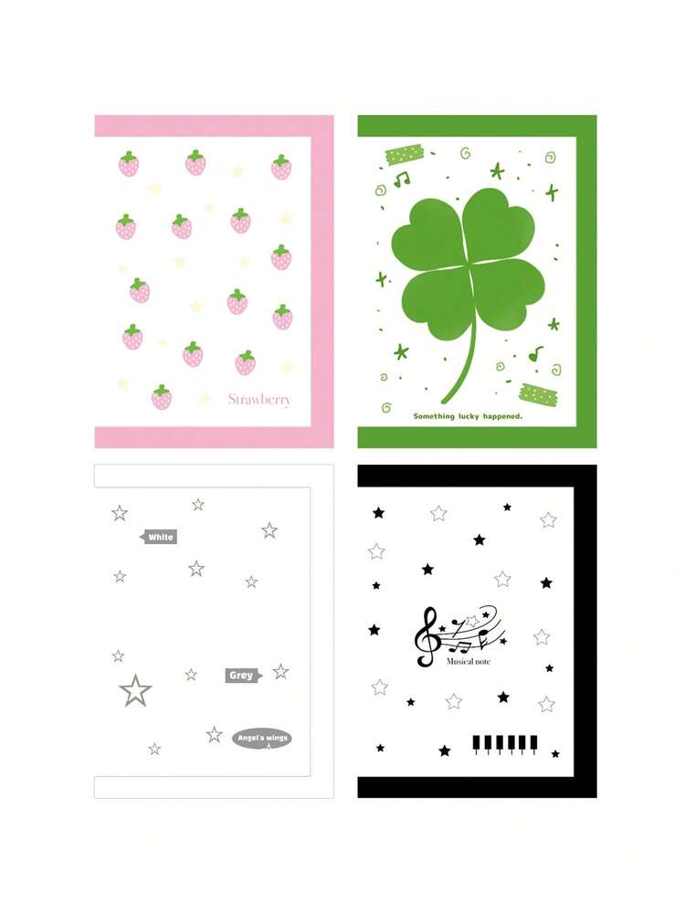 Waka Waka 便携式A6条纹透明收纳袋 贴纸便签本 大容量收纳袋 - 單件 - 查看 7