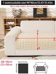 1 Stück Sofakissenbezug für alle Jahreszeiten, moderner minimalistischer rutschfester Sofasitzpolster, staubdicht und waschbar, weich und farbbeständig, tierfreundlicher Schutzbezug, anpassbar für Ecksofas, Schlafzimmer, Büro, Wohnzimmer