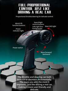 New C8835 4WD Remote Control Car, 2.4G Wireless Remote Control Realistic Off-Road Vehicle, Highly Realistic, Supports Outdoor Control For Hobbyists, Collectible Display And Children's Toy Gift - Multicolor - View 12