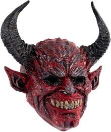 áscara De De Cara De Halloweenáscara De Demonio Con Cuernosáscara De Fantasma De Cuerno Aterrador Para Cosplayáscara De Monstruo Aterrador Para Fiestas De - 1 - Ver 9