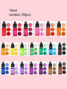1 套/10 色/20 色蜡烛染料液体着色剂 DIY 珠宝制作蜡烛制作染料颜料 50ml/100ml，万圣节 DIY 蜡烛染料液体着色剂 DIY 珠宝制作蜡烛制作染料颜料 - 彩色 - 查看 12