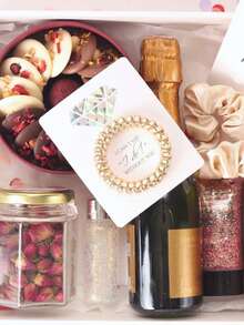 Set Of 6 Bridesmaid Gifts Spiral Hair Ties On A Proposal Card - Phone Cord Hair Tie For Bridal Shower, Bachelorette Party Favors, Maid Of Honor And Bridesmaid Proposal Gift - 彩色 - 查看 5