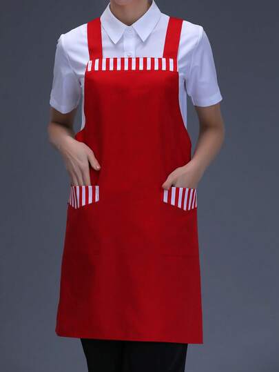 Unisex H-Shaped Apron, Suitable For Barista, BBQ, Outdoor Camping, Cooking, Baking, Home, Kitchen, Hotel And Restaurant Use