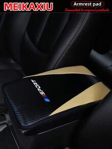 MEIKAXIU 1pc PU Carbon Fiber Leather SPORT New Car Armrest Box Pad, 12.6" X 7.5", Auto Accessories - PU Carbon Fiber Leather SPORT - View 13