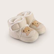 Spring And Autumn Infant Soft Soled Non Slip Shoes, Socks, Floor Socks, No Falling Heels, 0-1 Year Old Newborns, Infant Warm Step Shoes - Apricot - View 10