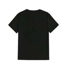 Men'S Summer Casual Crew Neck T-Shirt - Misfits Graphic Tee With Iconic Character Design, Black Polyester Tee For Fans Of The Band, Music Fan Apparel|Playful Graphic Tee|Polyester Fabric - 黑色 - 查看 3