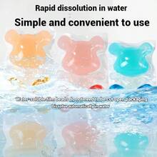 100 Peças de Cápsulas Concentradas de Detergente para Roupas, Amacia Tecidos, Fragrância Duradoura, Remoção Poderosa de Manchas e Proteção de Cor