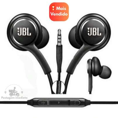 Fone de Ouvido com Fio de Alta Qualidade Fones com Graves Fortes e Fio Reforçado com Microfone