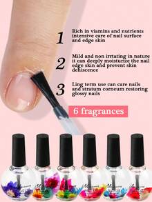 15ml 干花角质层油，角质层油 - 指甲角质层油，修复干燥受损的指甲和角质层，指甲油角质层保湿和强化指甲护理，指甲和角质层油，带有花果香味，可滋养、保湿、强化和光泽指甲和角质层 - 彩色 - 查看 3